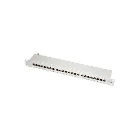 Patchpannel 19" 24 Port Cat6A STP grey Logilink — image 1