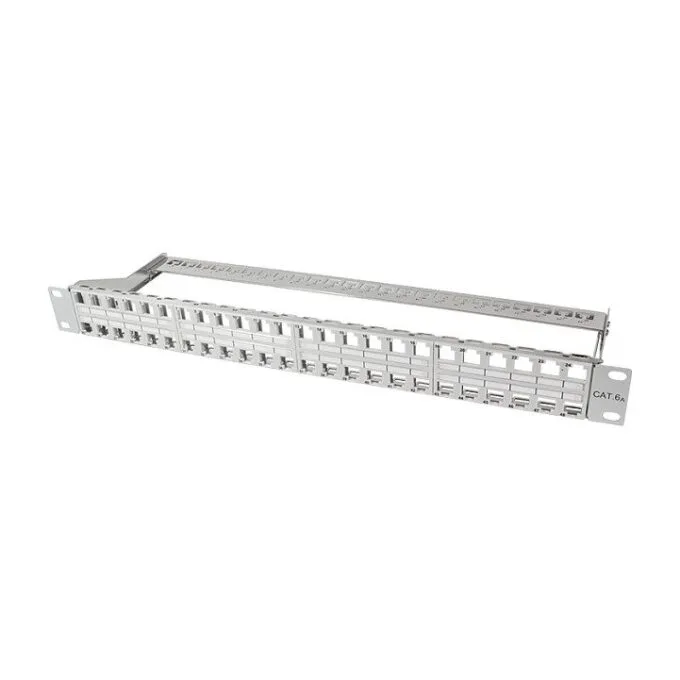Patchpannel Keystone 1U. 48 Ports. shielded. grey LogiLink — image 1