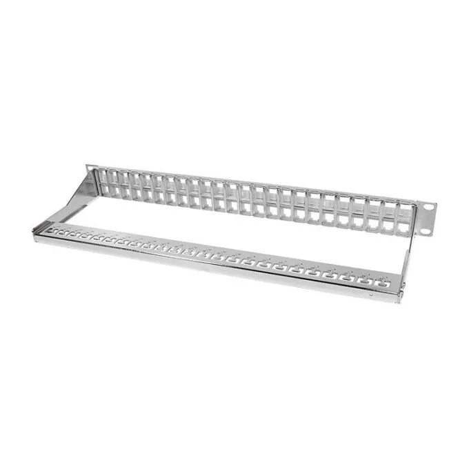 Patchpannel Keystone 1U. 48 Ports. shielded. grey LogiLink — image 2