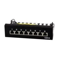Patchpannel Desktop 8 Port Cat6 STP black LogiLink