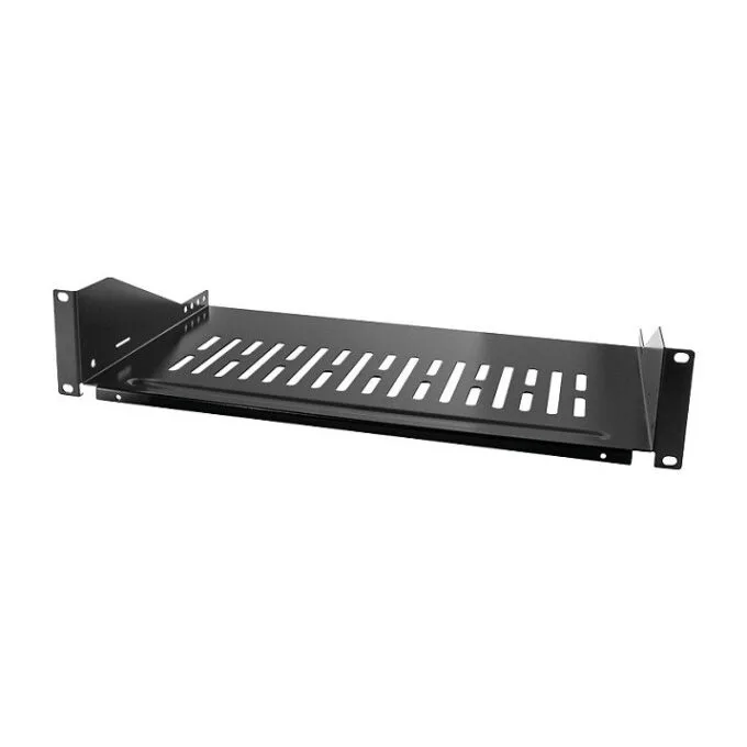 Fachboden 19" 2HE LogiLink, max.25 KG, d=250mm, black — image 1
