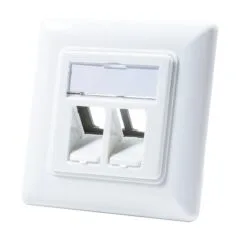 Keystone Dose Unterputz 2 modules. signal white LogiLink