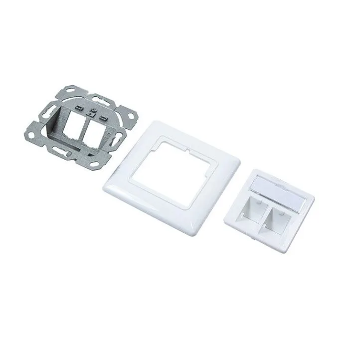 Keystone Dose Unterputz 2 modules. signal white LogiLink — image 2