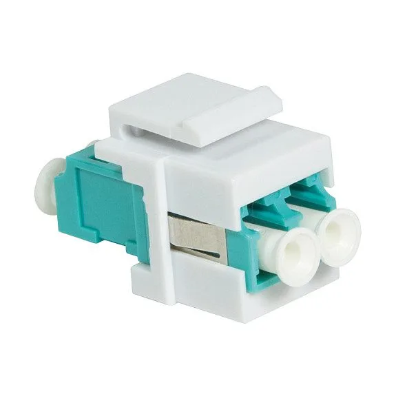Keystone Verbinder Fibre LC-Duplex Multimode. aqua LogiLink — image 1
