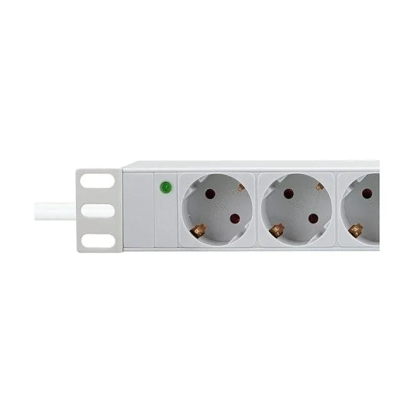 9er Steckdosenleiste 19" PDU LogiLink Hellgrau — image 4