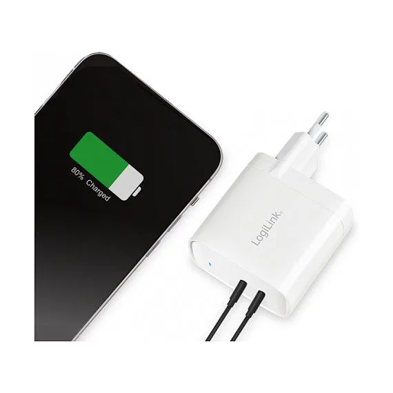 Charger LogiLink 2xUSB-C 40 W White — image 7