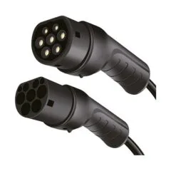 LogiLink Elektroauto Ladekabel/electric car charging cable Typ 2 Spiral 11kW 3P 20A 5m Black + Tasche