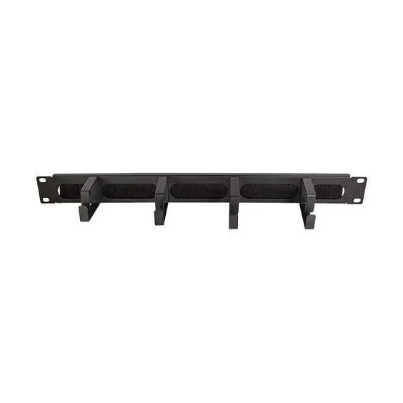 Kabelführungspanel 19" 1HE mit 4 Stahlbügel Black LogiLink — image 2