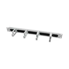 Kabelführungspanel 19" 1HE mit 4 Stahlbügel Grey LogiLink