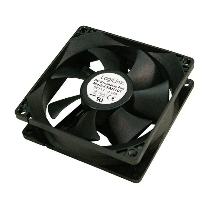 Fan 80x80x25, black, — image 1