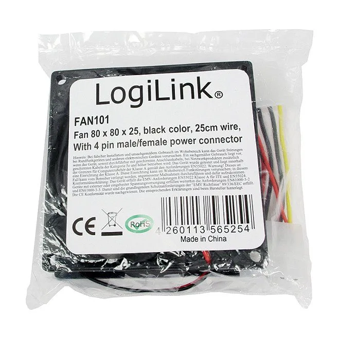 Fan 80x80x25, black, — image 2