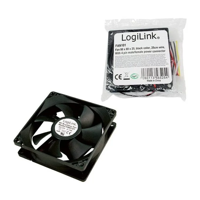 Fan 80x80x25, black, — image 3