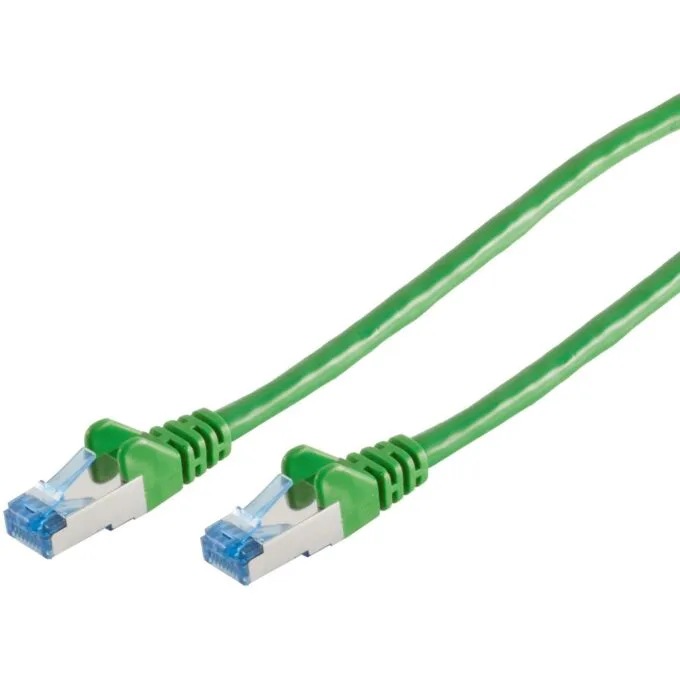Patchkabel CAT6a RJ45 S/FTP PiMF 0,25m Grün — image 1