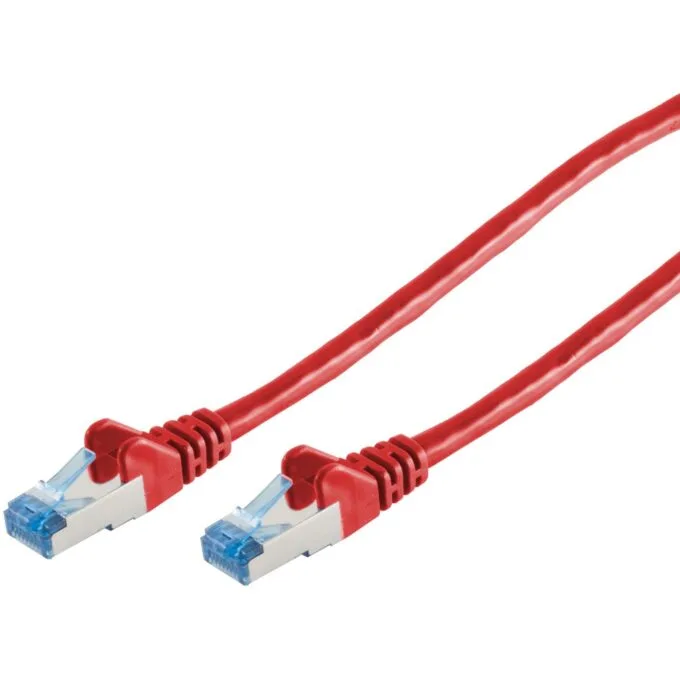 Patchkabel CAT6a RJ45 S/FTP PiMF 1m Rot — image 1