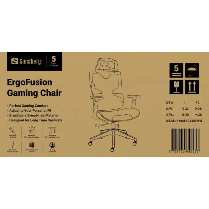 SANDBERG ErgoFusion Gaming Chair — image 9