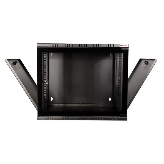 19" Wallmount SOHO Box 12U 540*550, flatpack, black — image 2