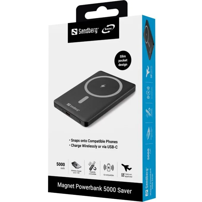 SANDBERG Magnet Powerbank 5000 Saver — image 5
