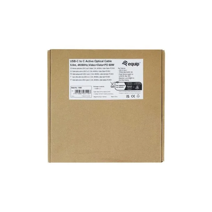 Equip Kabel USB-C3.2->C AOC 4K PD60W St/St 7.50m schwarz — image 8