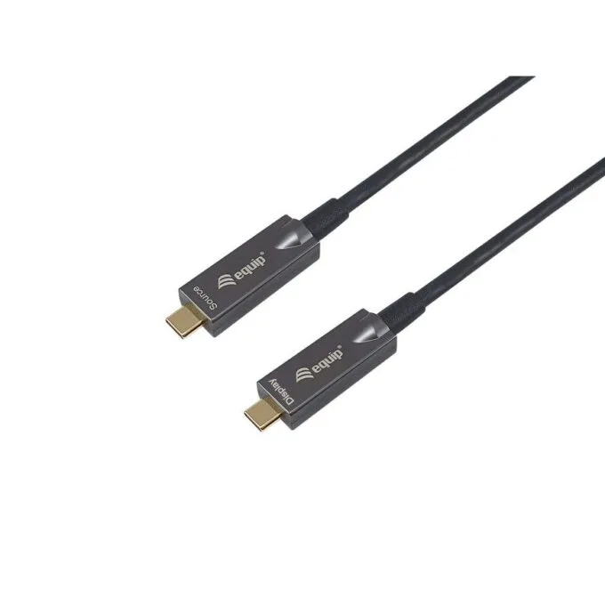 Equip Kabel USB-C3.2->C AOC 4K PD60W St/St 7.50m schwarz — image 1