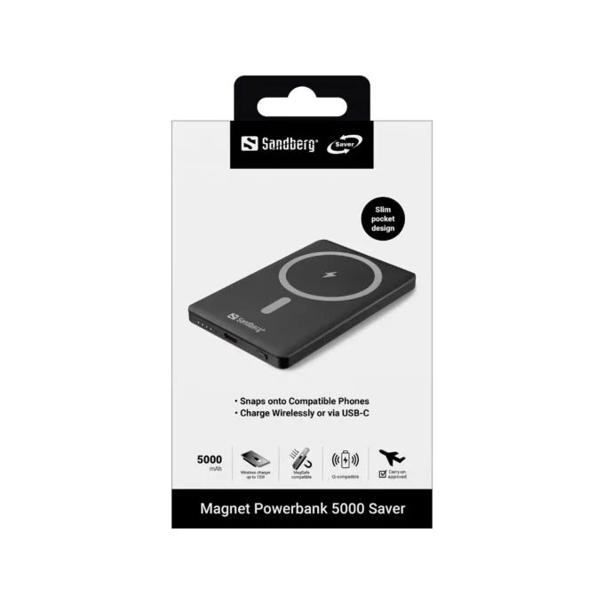 SANDBERG Magnet Powerbank 5000 Saver — image 4