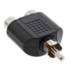PA-216 AUDIO Y-ADAPTOR RCA GR KABEL