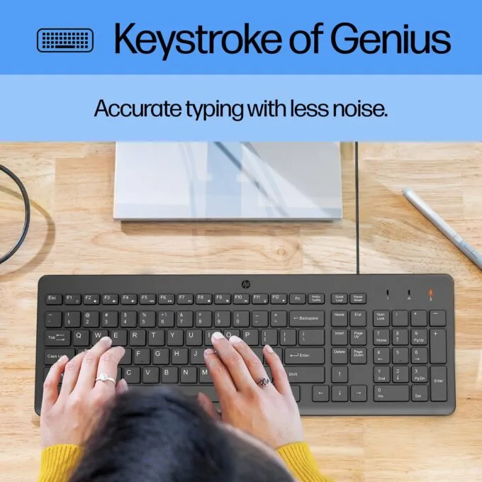 HP 150 - Tastatur-und-Maus-Set - USB - GB - Schwarz — image 6