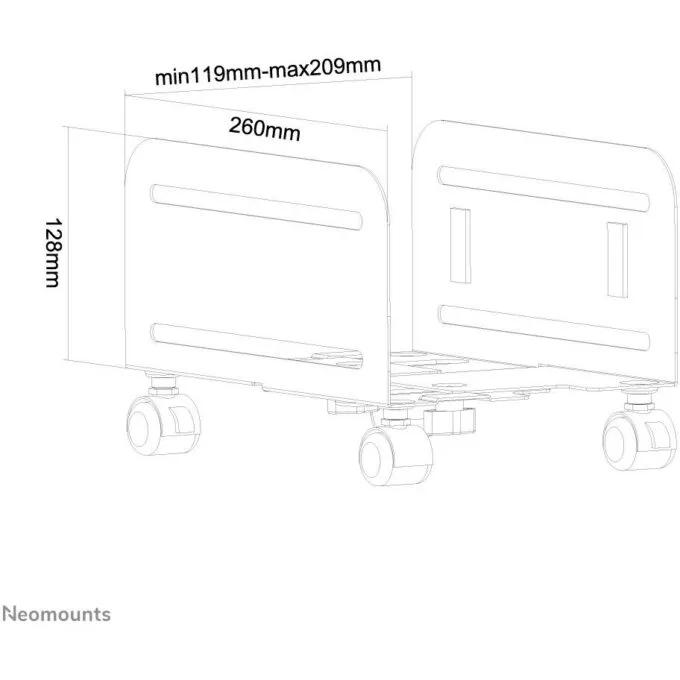 Mobiler PC-Halter 10KG CPU-M100BLACK Neomounts — image 11