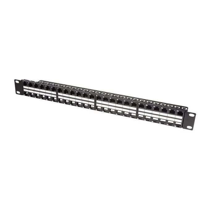 Patchpannel Keystone 1U. 48 Ports. unshielded. black LogiLink — image 1