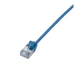 CQ9036S 1m CAT6A U/FTP SLIM ULTRA-FLEX PATCH CABLE BLUE, LOGILINK