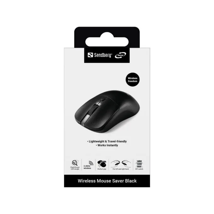 SANDBERG Wireless Mouse Saver Black — image 2