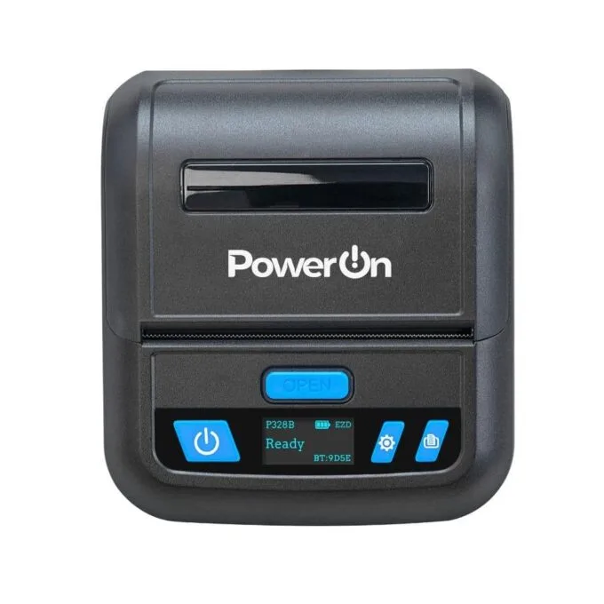 MTP-03 MOBILE THERMAL RECEIPT/LABEL PRINTER BLACK POWER-ON — image 1
