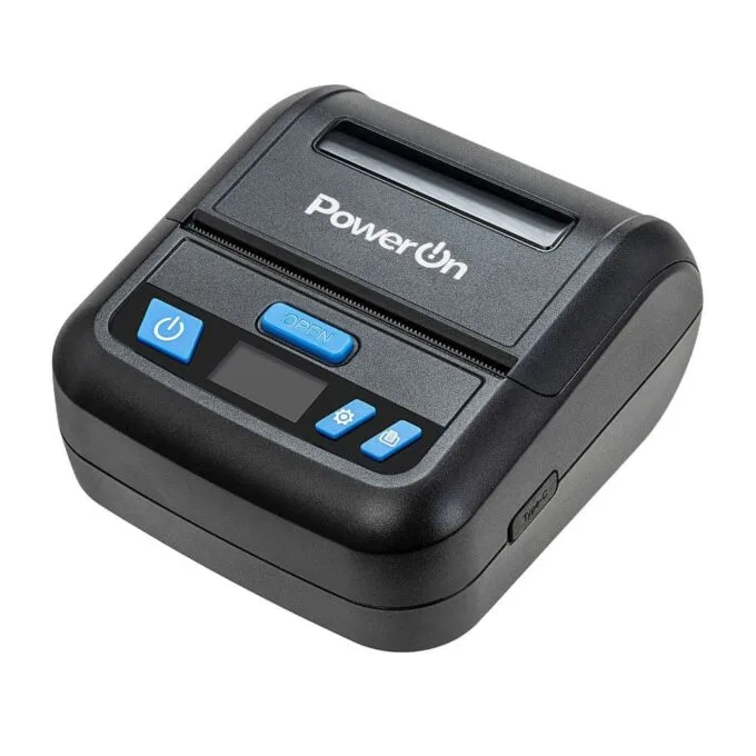 MTP-03 MOBILE THERMAL RECEIPT/LABEL PRINTER BLACK POWER-ON — image 2