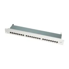 LogiLink CAT6 Patchpanel 19" 1HE 24-Ports Grau