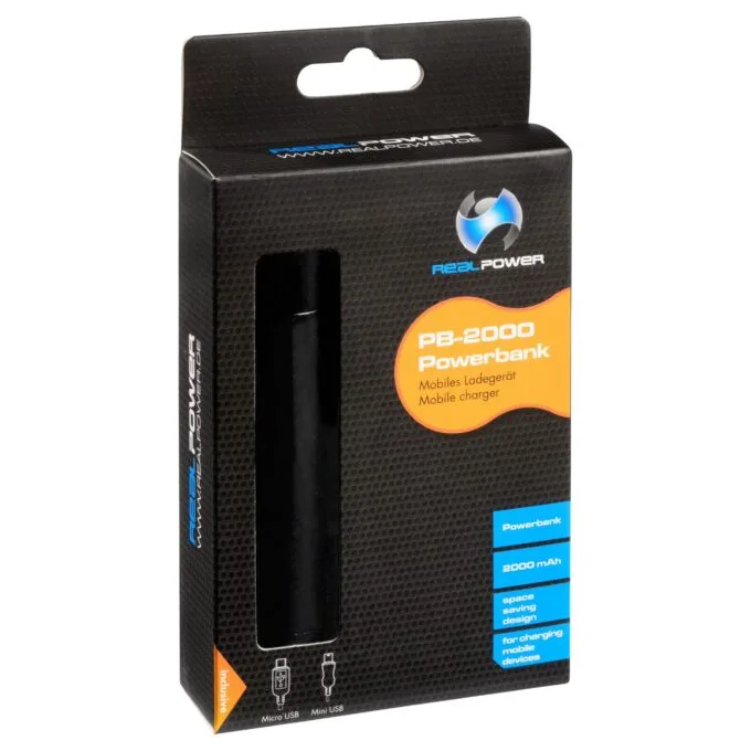 Z Powerbank 2000mAh RealPower schw — image 2