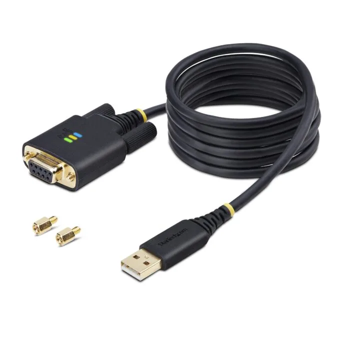 STARTECH.COM 2m USB Null Modem Kabel USB Seriell Adapter COM Retention FTDI USB RS232 Wechselbare DB9 Schrauben/Muttern — image 9