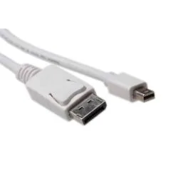 AK3965 2m Mini DP to DP CABLE M/M WHITE ACT