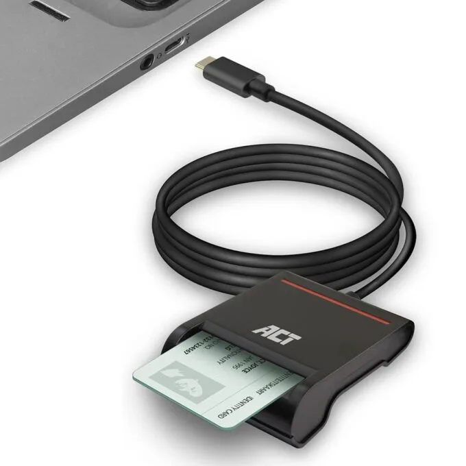 AC6020 EXTERNAL USB-C SMARTCARD EID READER BLACK ACT — image 2