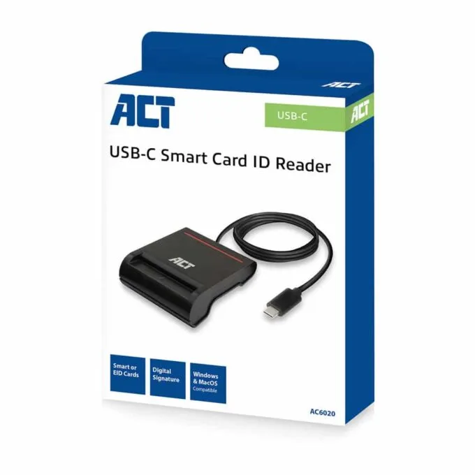 AC6020 EXTERNAL USB-C SMARTCARD EID READER BLACK ACT — image 3