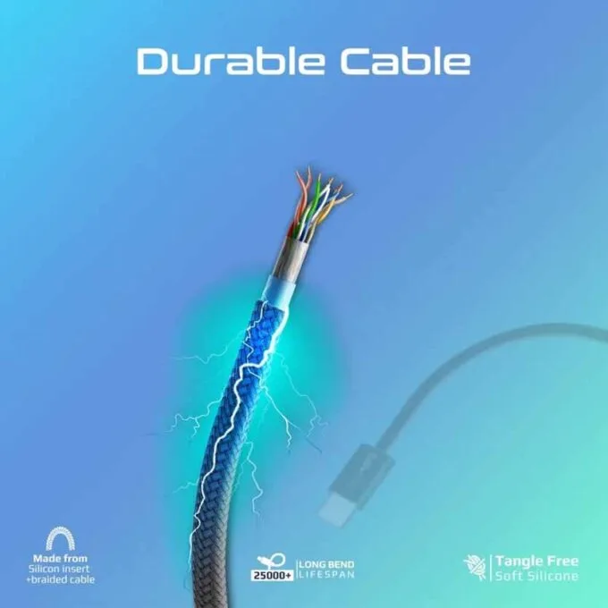 ECOLINE-CC120.BLACK 1.2m CABLE USB-C 60W DATA SYNC & CHARGE PROMATE — image 5