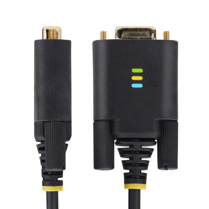 STARTECH.COM 2m USB Null Modem Kabel USB Seriell Adapter COM Retention FTDI USB RS232 Wechselbare DB9 Schrauben/Muttern — image 2