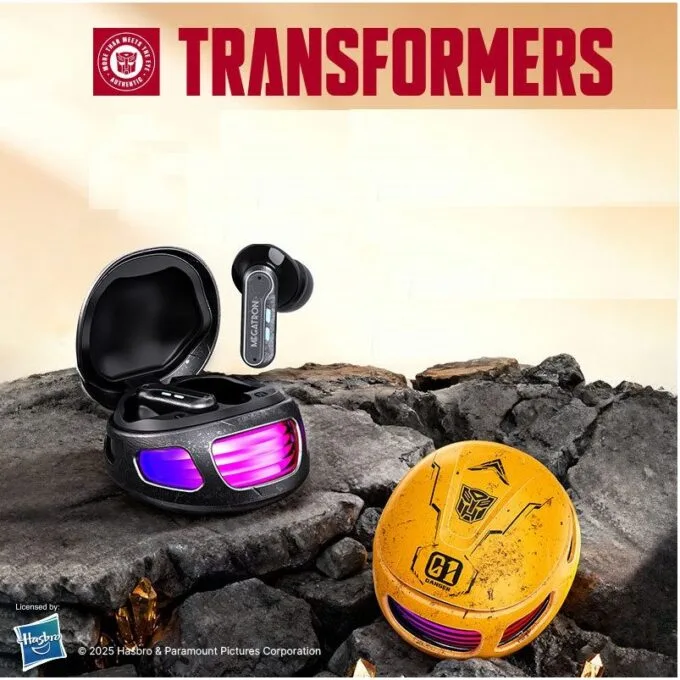 Transformers TWS Earphones TF-T16 Yellow — image 2