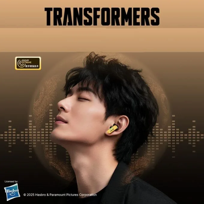 Transformers TWS Earphones TF-T16 Yellow — image 3