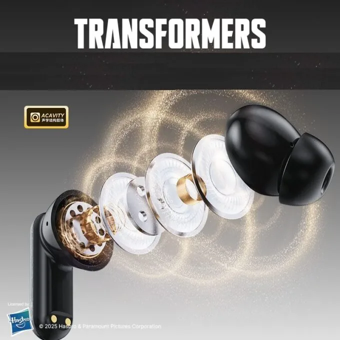 Transformers TWS Earphones TF-T16 Yellow — image 4