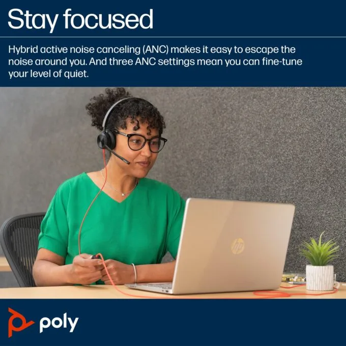 HP Poly Blackwire 8225 Stereo Headset On-Ear — image 3