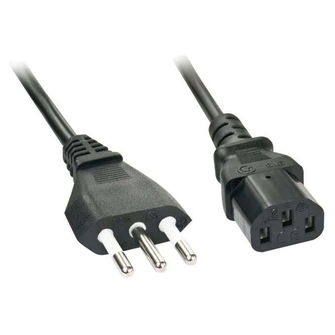 LINDY IEC-Netzkabel Italien IEC320 C1 5m — image 1