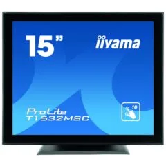 38,0cm/15" (1024x768) iiyama ProLite T1532MSC-B5AG 4:3 TN 8ms HDMI DisplayPort VGA VESA Speaker Touch Black