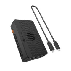 RAID Gehäuse für 2x M.2 NVMe SSD mit DockingStation, Host 40 Gbps, Videoausgang 8K@30 Hz, Software RAID 0, 1, SINGLE, LARGE