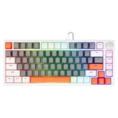 Klawiatura magnetyczna Savio ASTRAL White Outemu White Jade RGB 3 kolory keycapów