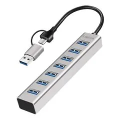 Logilink USB 3.0 Hub, 7-port, USB-A, aluminum housing