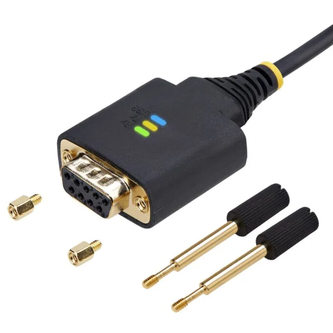 STARTECH.COM 2m USB Null Modem Kabel USB Seriell Adapter COM Retention FTDI USB RS232 Wechselbare DB9 Schrauben/Muttern — image 7